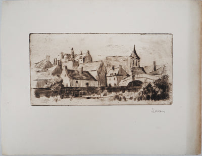 Maximilien LUCE : Vie à la campagne (Bessy-sur-Cure)  - Gravure