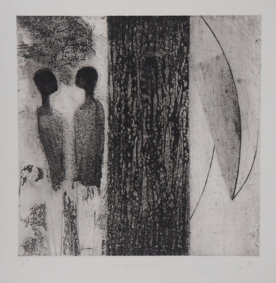 Maximilien LUCE : Personnages surréalistes (El envementro), 1994 - Gravure