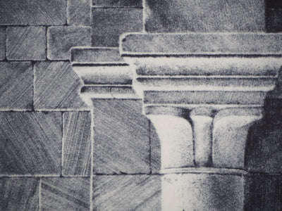  LUTH : Fragment d'architecture - Gravure (détail)