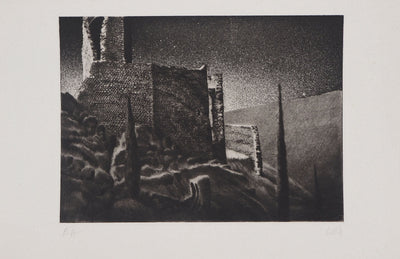  LUTH : Nuit étoilée - Gravure (détail)