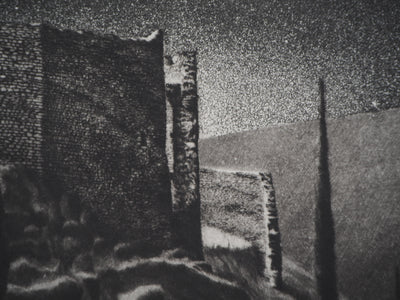  LUTH : Nuit étoilée - Gravure (détail)