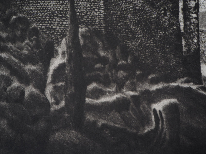  LUTH : Nuit étoilée - Gravure (détail)