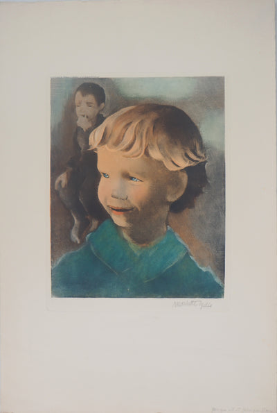 Mariette LYDIS : Jean qui rit et Jean qui pleure - Gravure (détail)