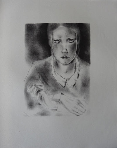 Mariette LYDIS : Un regard envoûtant (Thérèse), Lithographie originale (vue générale) - Crédit photo : Galerie Art.Paris