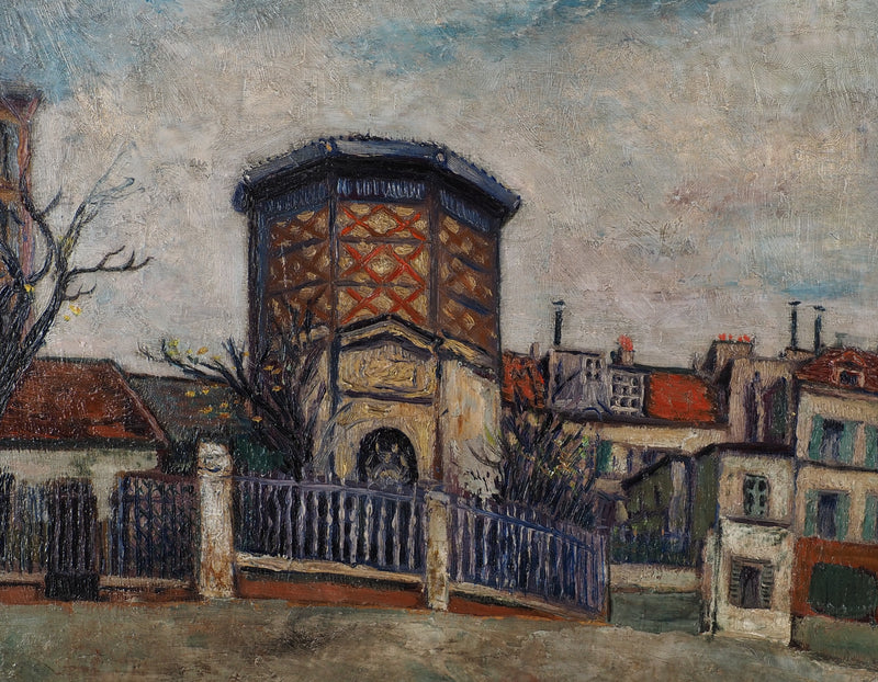 Elisée MACLET : Montmartre : La place JB Clément, c. 1940 - Tableau (détail)