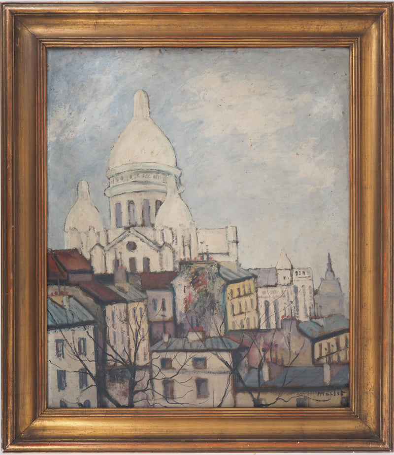 Elisée MACLET : Montmartre, le Sacré Coeur - Tableau