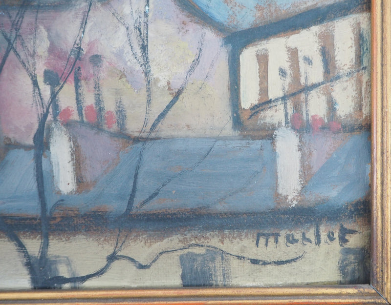 Elisée MACLET : Montmartre, le Sacré Coeur - Tableau (détail)