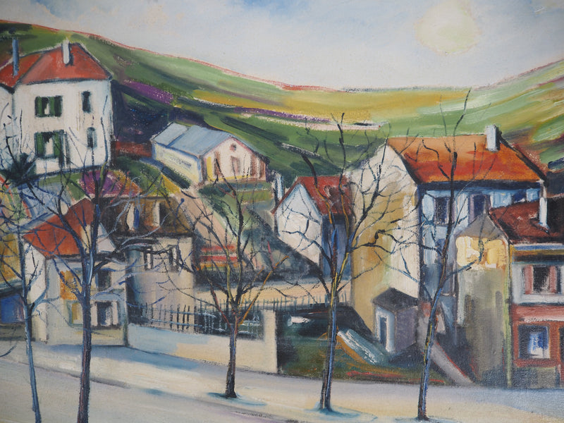Elisée MACLET : Près de Paris, Les Faubourgs de Noisy, c. 1920 - Tableau (détail)