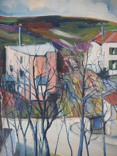 Elisée MACLET : Près de Paris, Les Faubourgs de Noisy, c. 1920 - Tableau (détail)