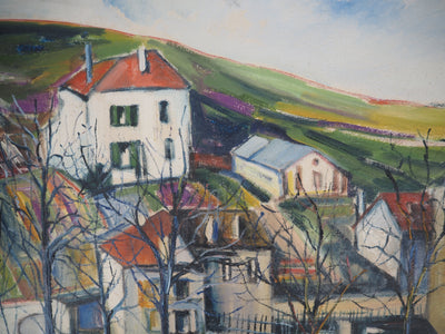 Elisée MACLET : Près de Paris, Les Faubourgs de Noisy, c. 1920 - Tableau (détail)