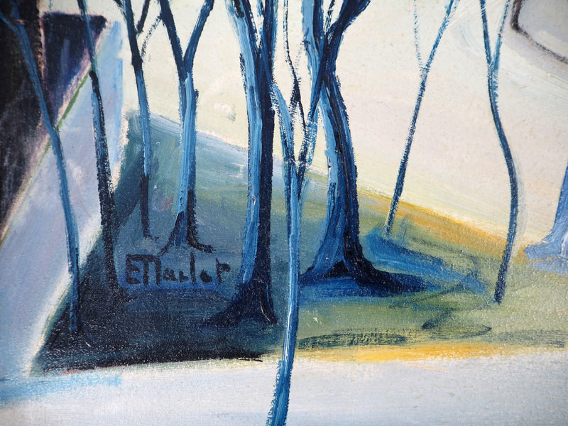 Elisée MACLET : Près de Paris, Les Faubourgs de Noisy, c. 1920 - Tableau (détail)