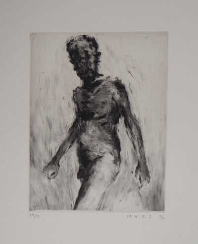 David MAES : Nu, 1992 - Gravure