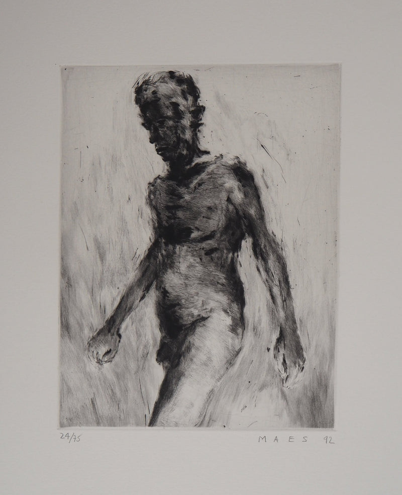 David MAES : Nu, 1992 - Gravure
