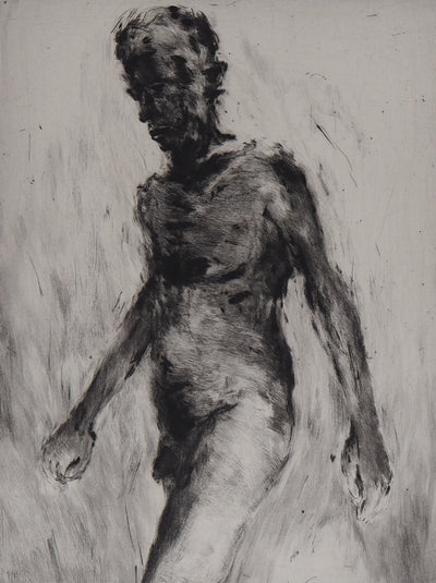 David MAES : Nu, 1992 - Gravure (détail)
