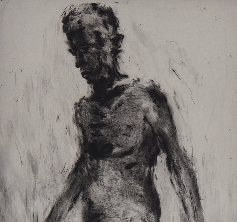 David MAES : Nu, 1992 - Gravure (détail)