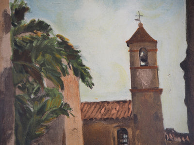 Richard MAGUET : Village de Provence, 1957 - Lithographie (détail)