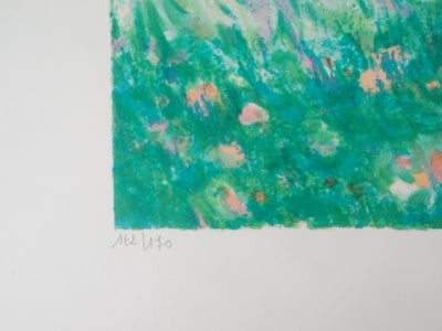 Claude MANOUKIAN : Hommage à Monet, les Coquelicots - Lithographie (détail)