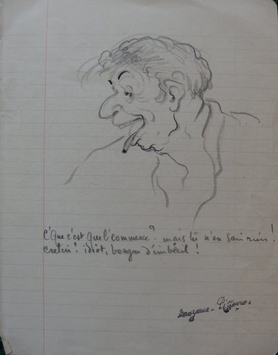 Georges MANZANA-PISSARRO : Tête d'un fou - art