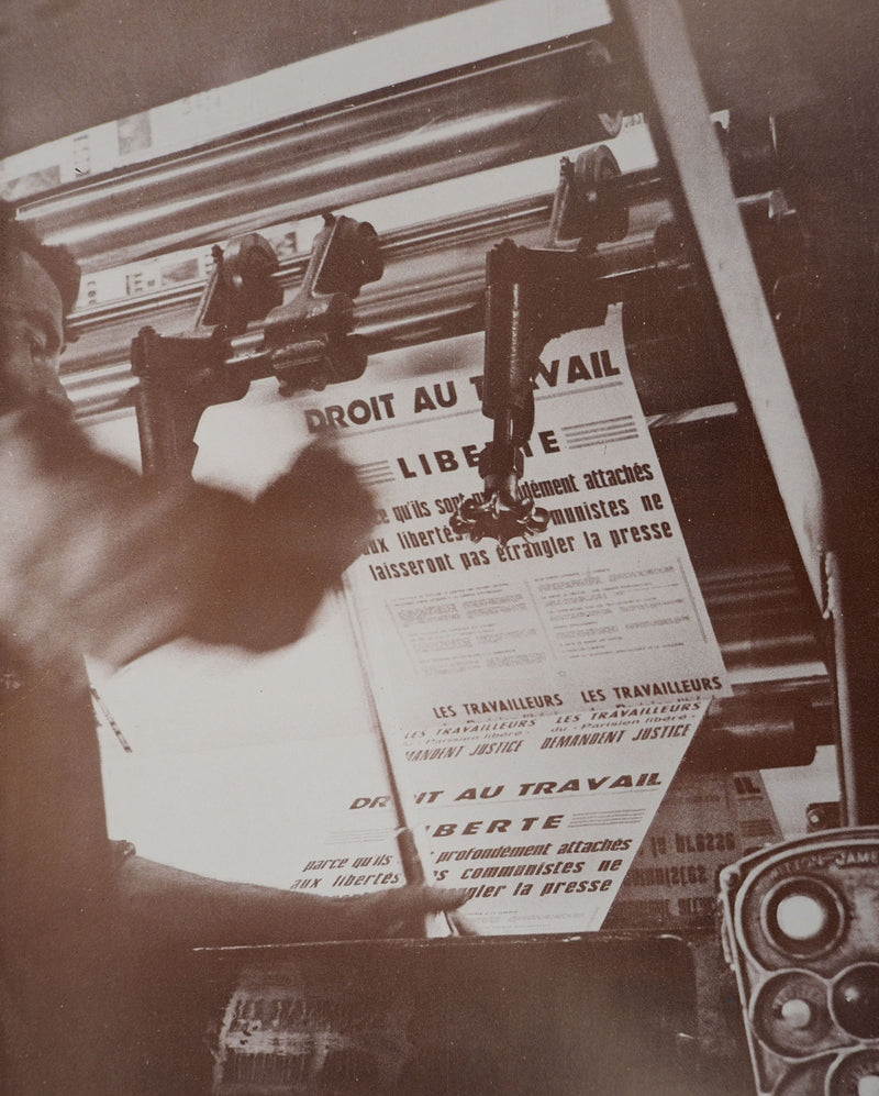Jacques MARIE : Grève de la Presse; 1975 - Affiche (détail)