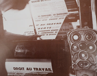 Jacques MARIE : Grève de la Presse; 1975 - Affiche (détail)