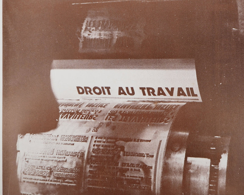 Jacques MARIE : Grève de la Presse; 1975 - Affiche (détail)