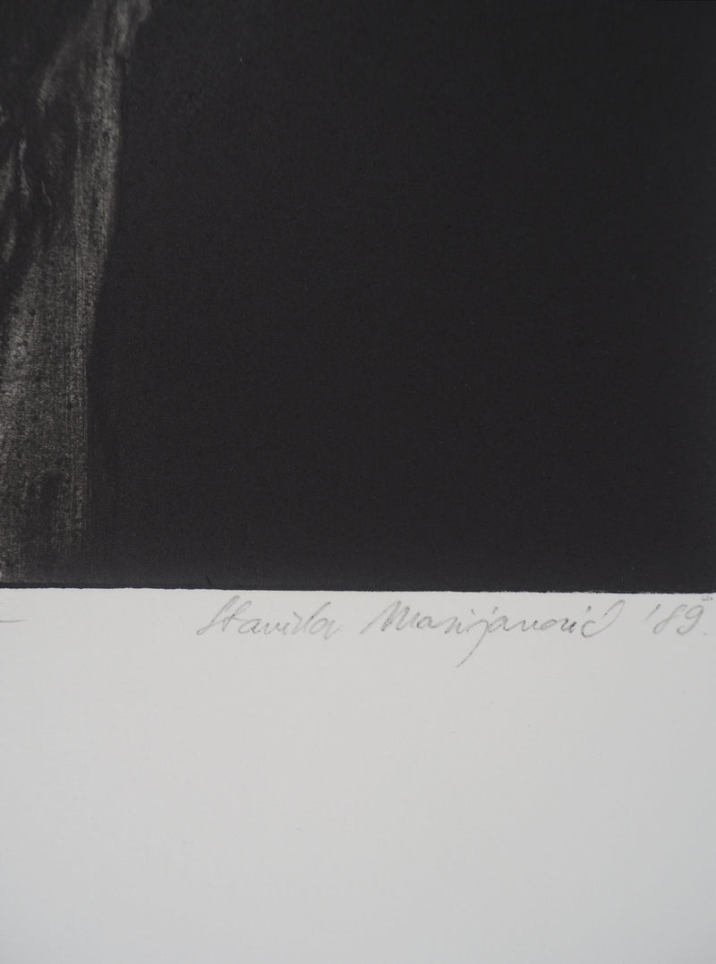 Stanislav MARIJANOVIC : Pressentiment I, 1989 - Gravure (détail)