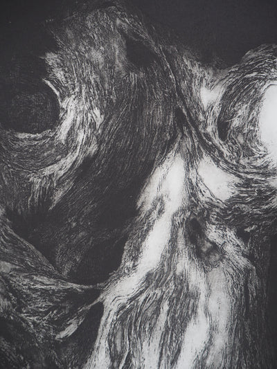 Stanislav MARIJANOVIC : La rencontre de l'abstraction et de la lumière, 1989 - Gravure (détail)