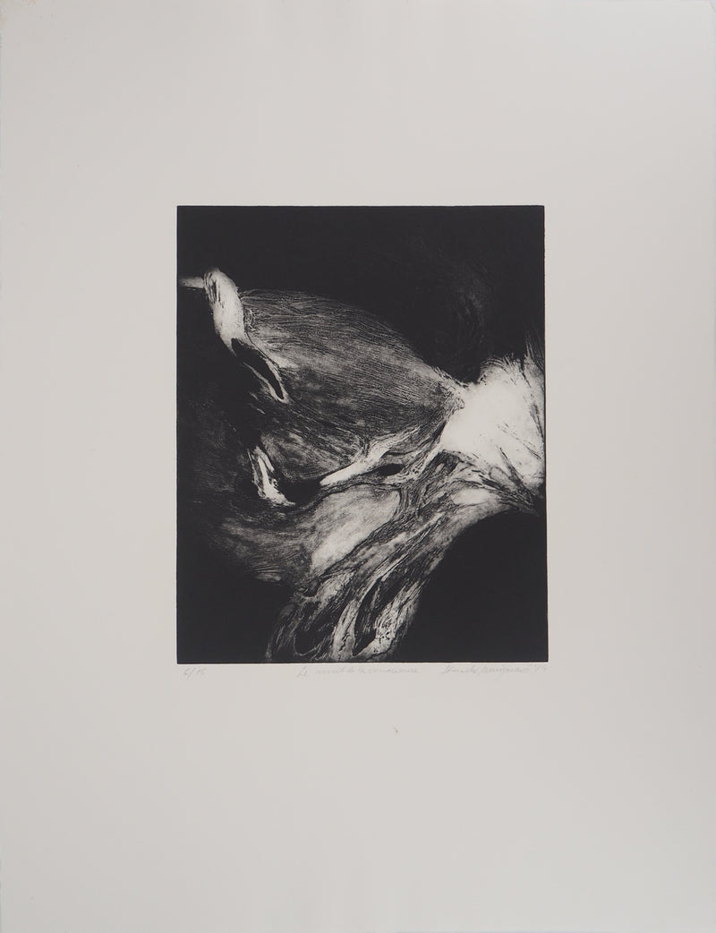 Stanislav MARIJANOVIC : Le réveil de la conscience, 1989 - Gravure (détail)