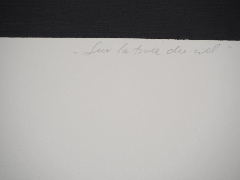 Stanislav MARIJANOVIC : Sur la trace du ciel, 1989 - Gravure (détail)