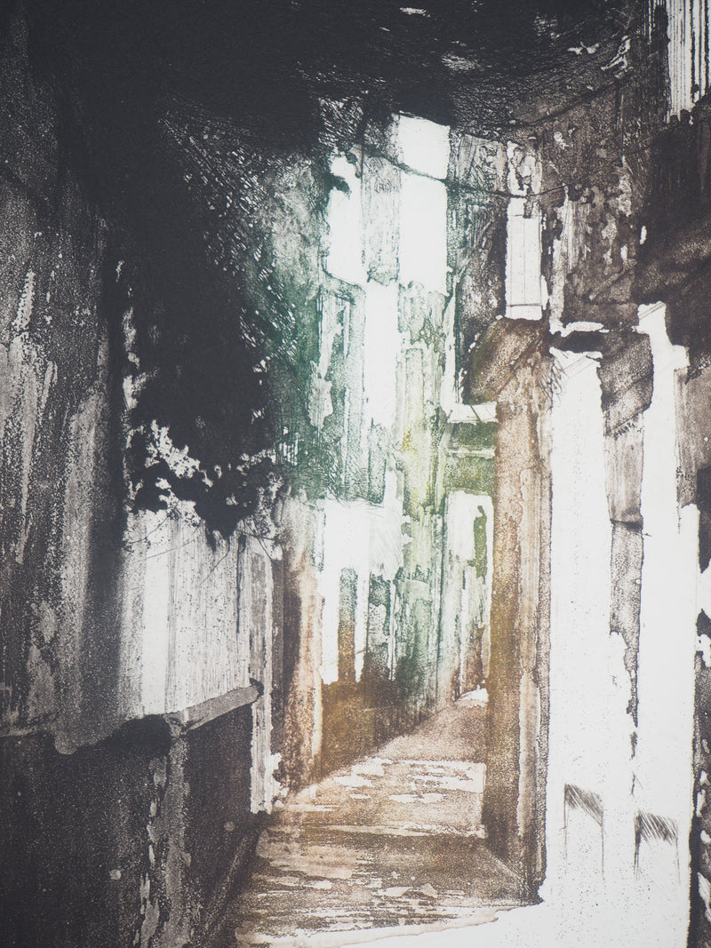 Bernard MARTELET : Rue de Séville  - Gravure