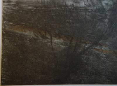 Henri MARTIN : Dante rencontre Béatrix - Lithographie (détail)