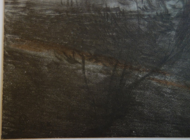 Henri MARTIN : Dante rencontre Béatrix - Lithographie (détail)