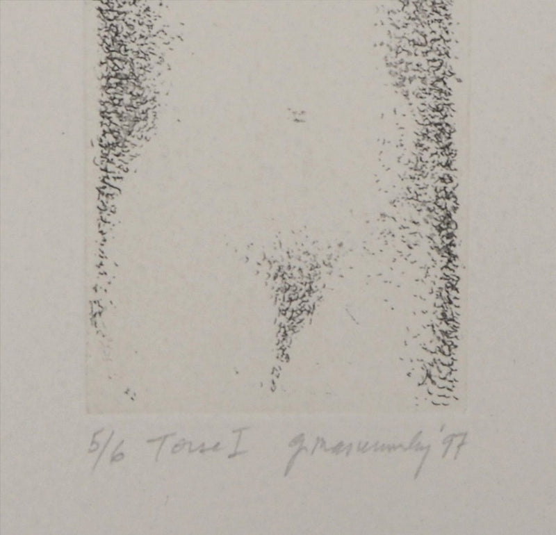 Gregory MASUROVSKY : Torse I, 1997 - Gravure (détail)
