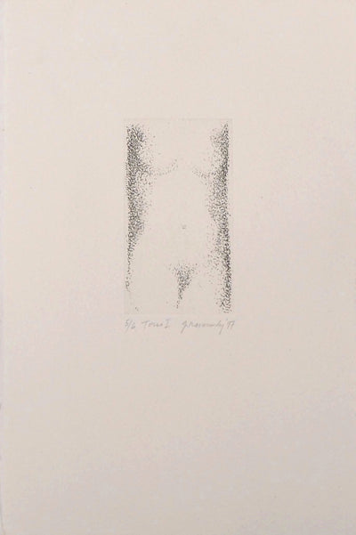 Gregory MASUROVSKY : Torse I, 1997 - Gravure (détail)