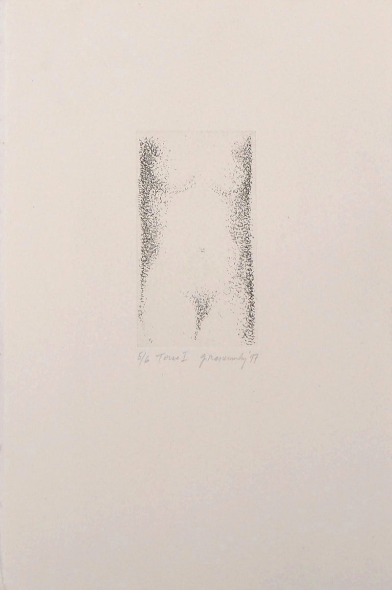 Gregory MASUROVSKY : Torse I, 1997 - Gravure (détail)