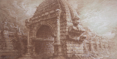 Jean-Michel MATHIEUX-MARIE : Appia - Gravure (détail)