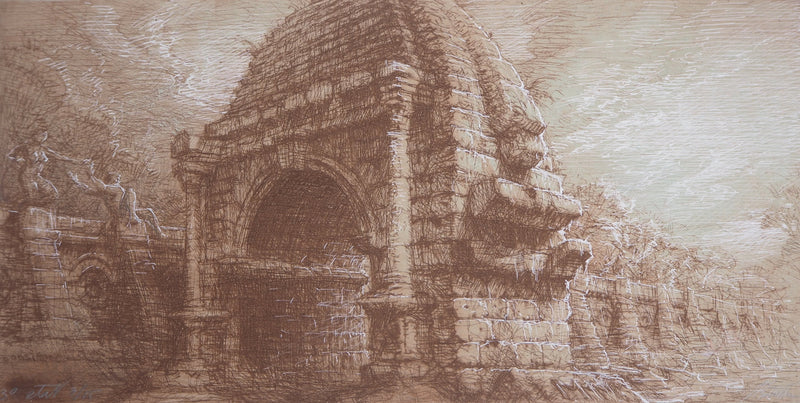 Jean-Michel MATHIEUX-MARIE : Appia - Gravure (détail)