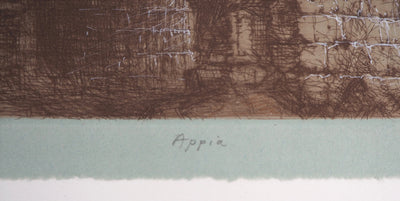 Jean-Michel MATHIEUX-MARIE : Appia - Gravure (détail)