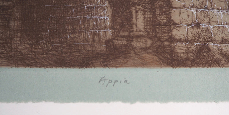 Jean-Michel MATHIEUX-MARIE : Appia - Gravure (détail)