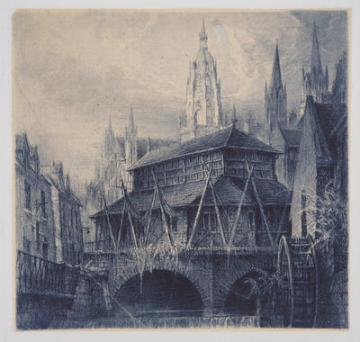 Jean-Michel MATHIEUX-MARIE : La Flèche - Gravure