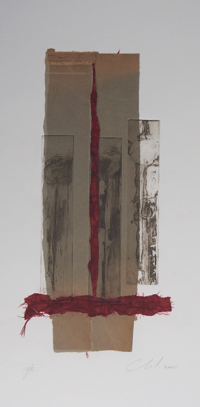 Chloé MATHIEZ : Rouge éphémère, 2005 - Gravure