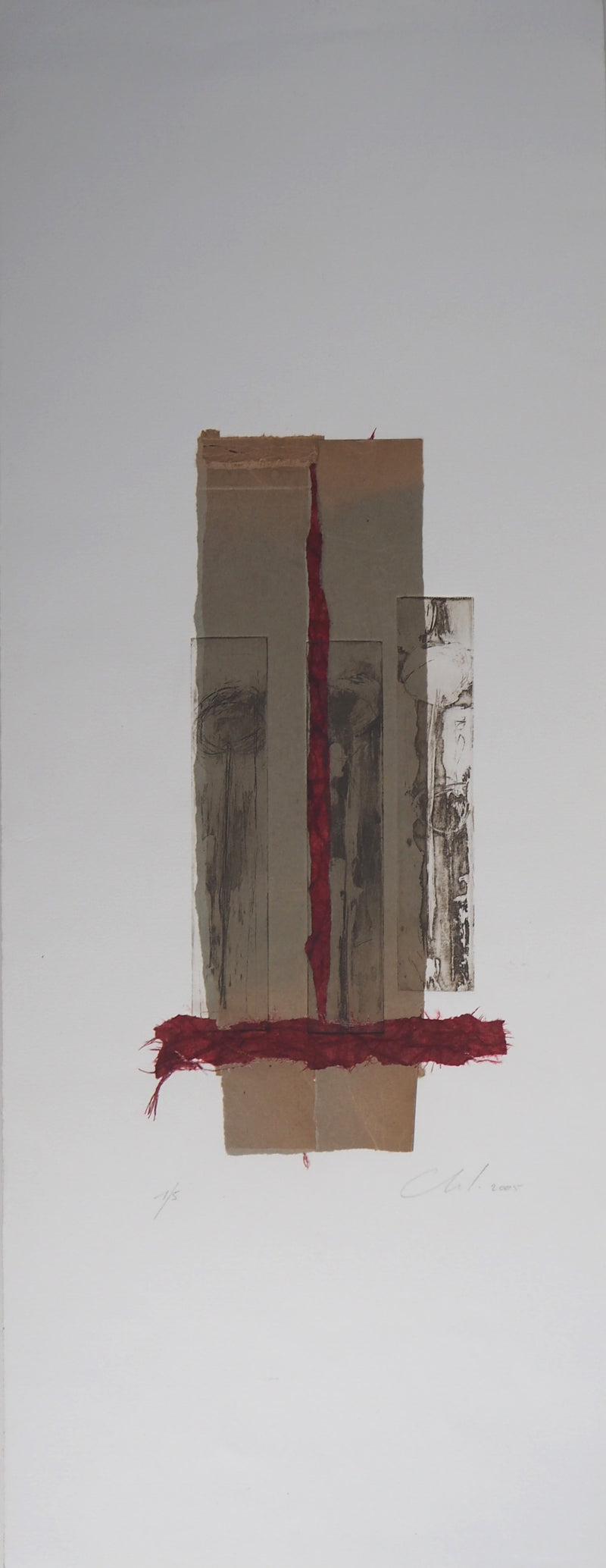 Chloé MATHIEZ : Rouge éphémère, 2005 - Gravure (détail)