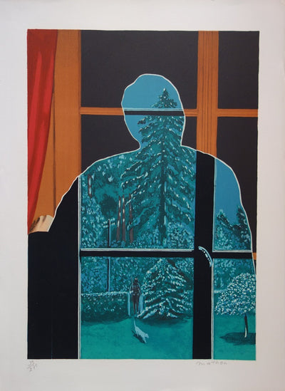  MATHON : Hommage à Magritte - Lithographie