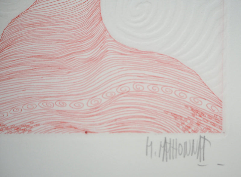 Michel MATHONNAT : Hypnose - Gravure (détail)