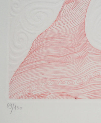 Michel MATHONNAT : Hypnose - Gravure (détail)