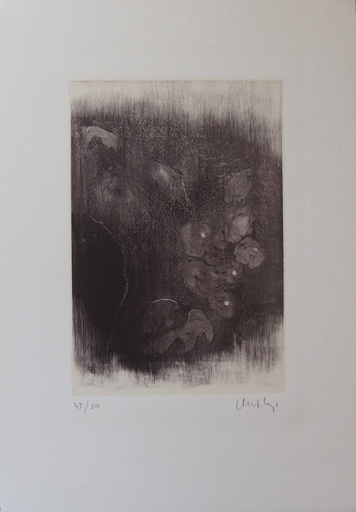 Marcel MATHYS : Impression de nu - Lithographie (détail)