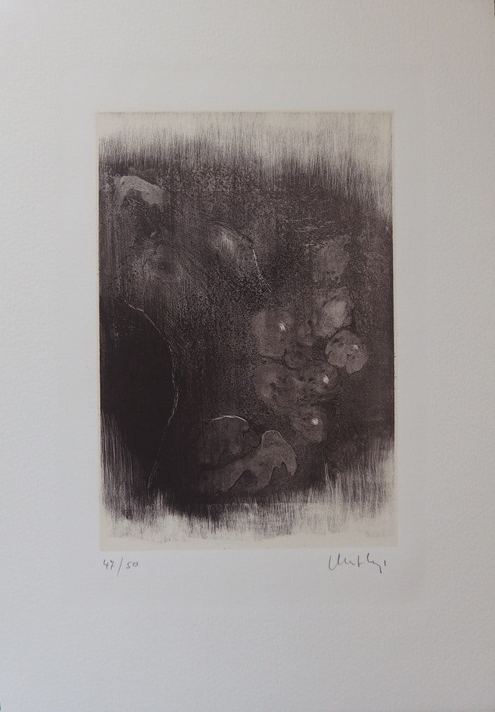Marcel MATHYS : Impression de nu - Lithographie (détail)