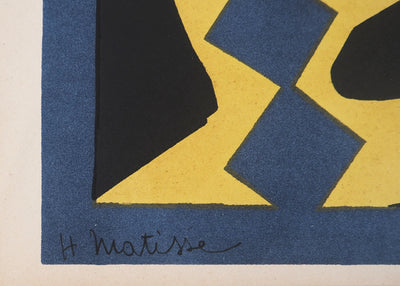 Henri MATISSE : Arbre abstrait - Lithographie (détail)