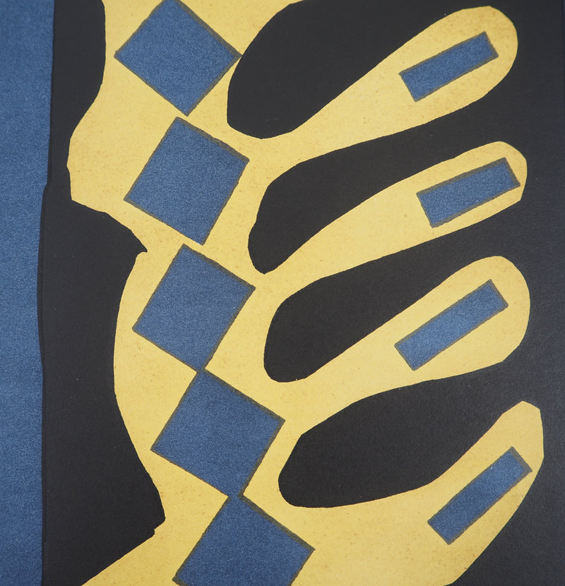 Henri MATISSE : Arbre abstrait - Lithographie (détail)