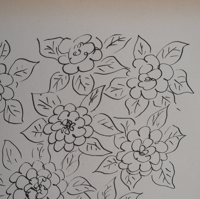 Henri MATISSE : Bouquet de fleurs, 1946 - Lithographie (détail)